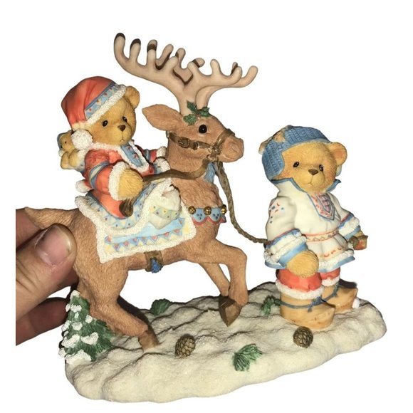 Sven & Liv Cherished Teddies 272159 - Enesco Holiday Figurine - Picture 4 of 9